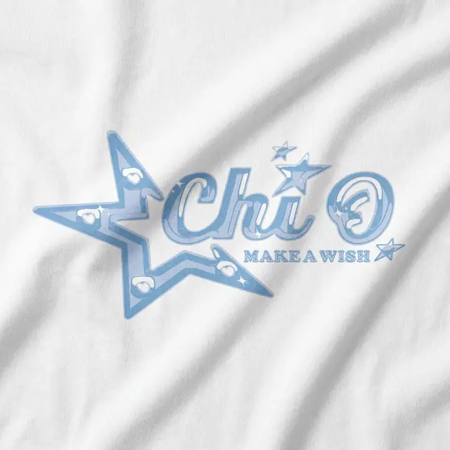 Chi Omega Star Illustration Philanthropy Shirt
