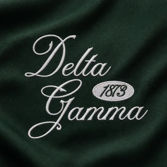 Delta Gamma Flowing Script PR Crewneck