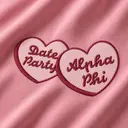 Alpha Phi Heart Illustration Date Party Sweater
