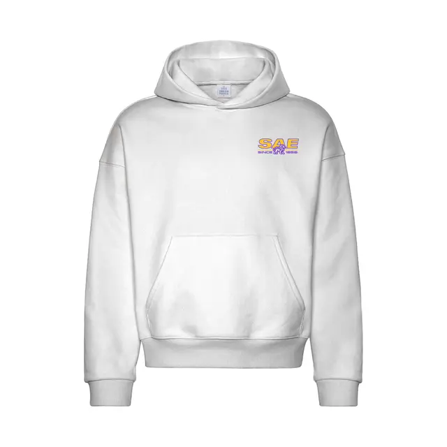 Sigma Alpha Epsilon Stacked Serif Text PR Hoodie 2