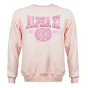 Alpha Xi Delta Pink Arch Text Bid Day Crewneck 2