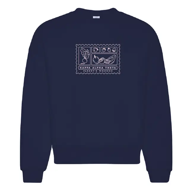 Kappa Alpha Theta Produce Patch Parent's Weekend Crewneck 2