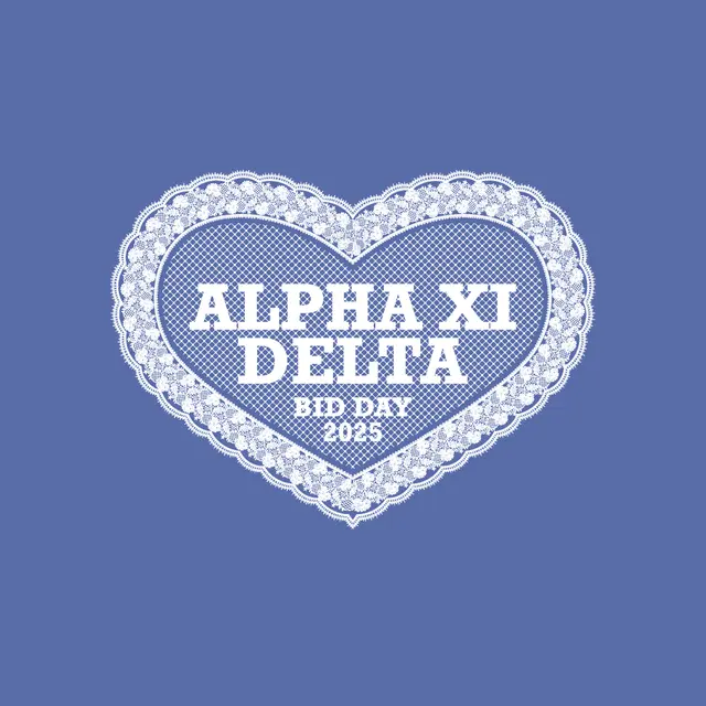 Alpha Xi Delta Lace Heart Bid Day Hoodie