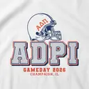 Alpha Delta Pi Football Helmet Gameday Hoodie