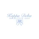 Kappa Delta Elegant Script with Bow Big Little Reveal Tank