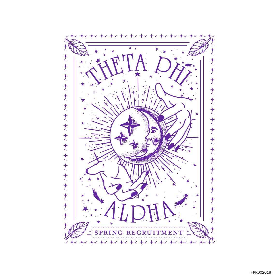 Astrology Moon Tarot Spring Recruitment Shirt Theta Phi Alpha Merch ...