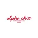 Alpha Chi Omega Script Heart Semi Formal Shirt