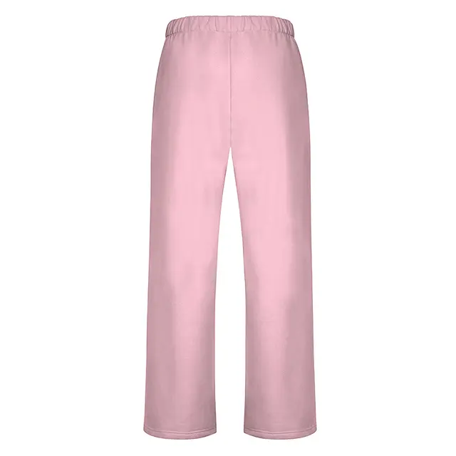 Fresh Prints San Diego Open Sweatpants Pink Back