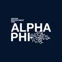 Alpha Phi Bold Texts Holly Winter Recruitment Shirt
