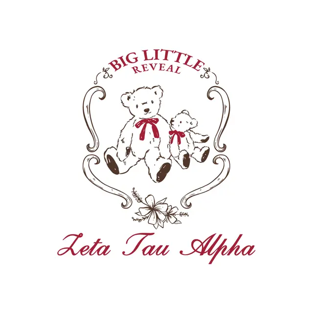 Zeta Tau Alpha Teddy Bears Big Little Reveal Shirt