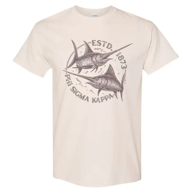 Phi Sigma Kappa Swordfish Illustration PR Shirt 2