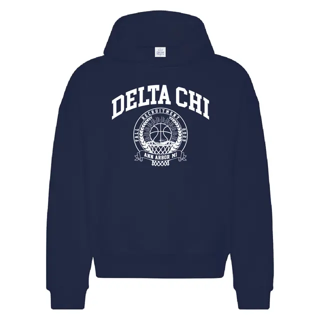 Delta Chi Basketball Graphic Rush & Bid Hoodie 2