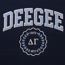 Delta Gamma Block Lettering Crest PR Shirt
